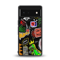 graffiti back phone cover | glass case for Google Pixel 6A