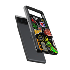 graffiti back phone cover | glass case for Google Pixel 6A