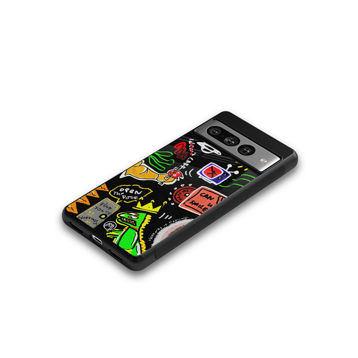 graffiti back phone cover | glass case for google pixel 7 pro