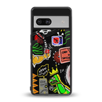 graffiti back phone cover | glass case for Google Pixel 7