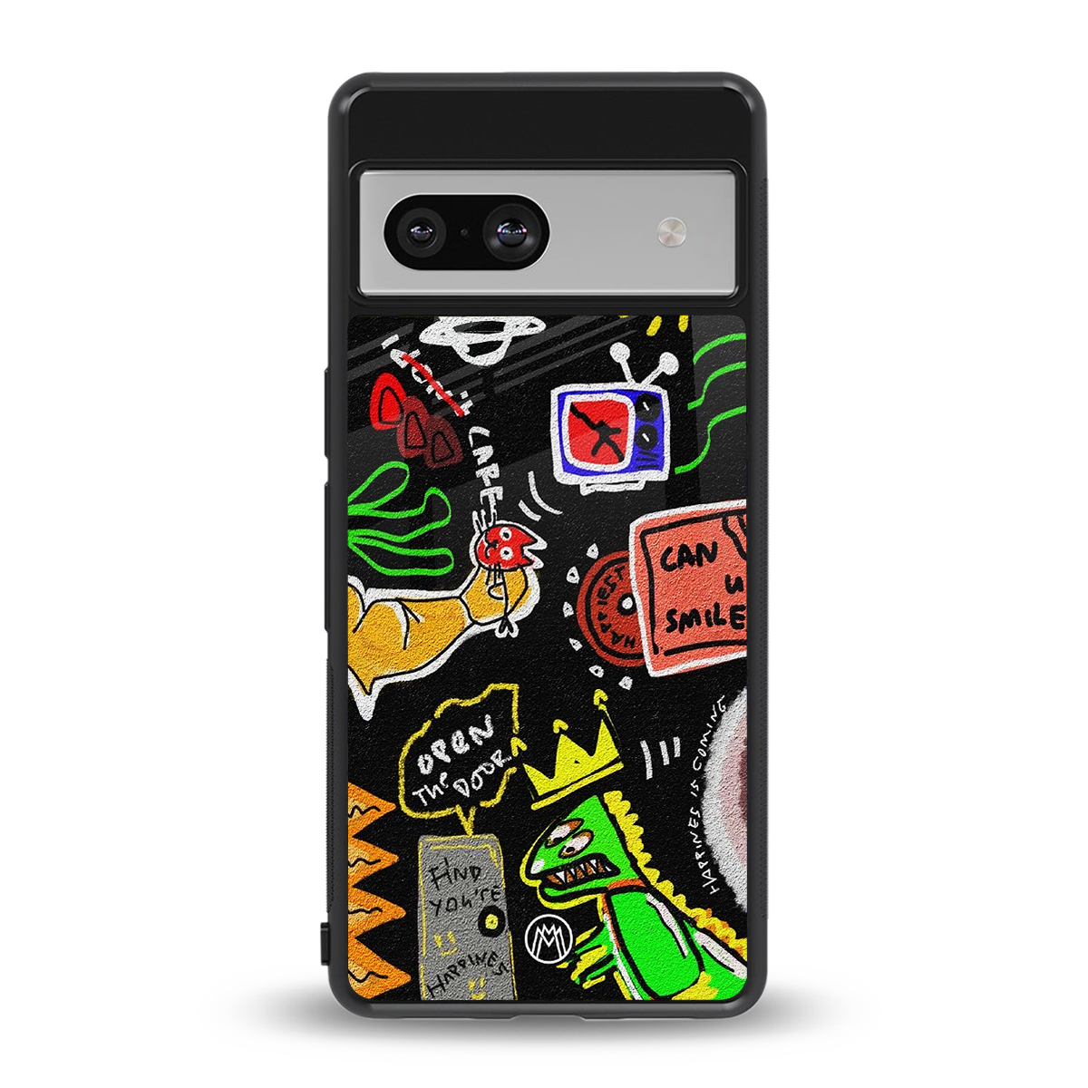 graffiti back phone cover | glass case for Google Pixel 7A