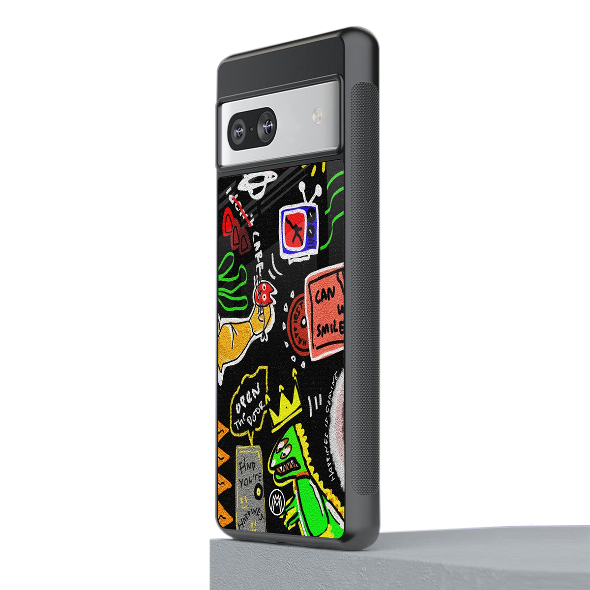 graffiti back phone cover | glass case for Google Pixel 7A