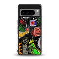 graffiti back phone cover | glass case for google pixel 8 pro
