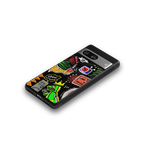 graffiti back phone cover | glass case for Google Pixel 8