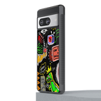 graffiti back phone cover | glass case for Google Pixel 8