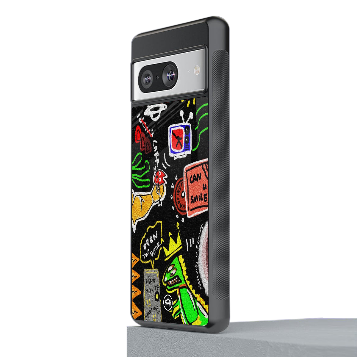graffiti back phone cover | glass case for Google Pixel 8