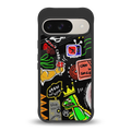 graffiti back phone cover | glass case for google pixel 9