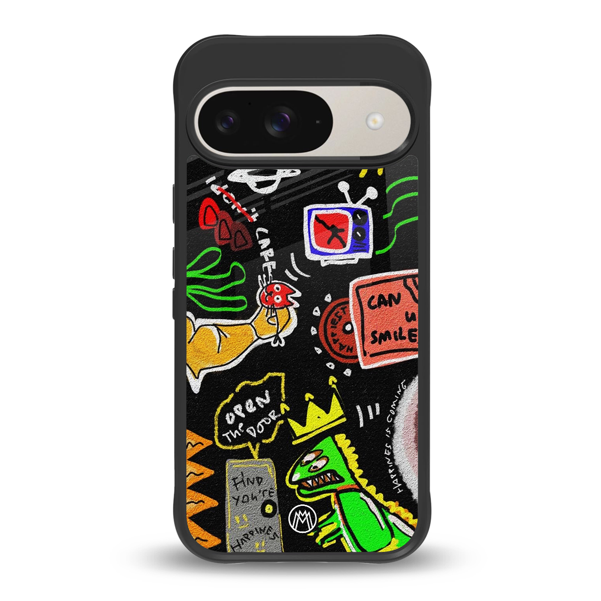 graffiti back phone cover | glass case for google pixel 9