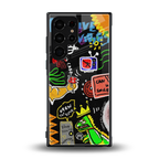 graffiti back phone cover | glass case for samsung galaxy s23 ultra