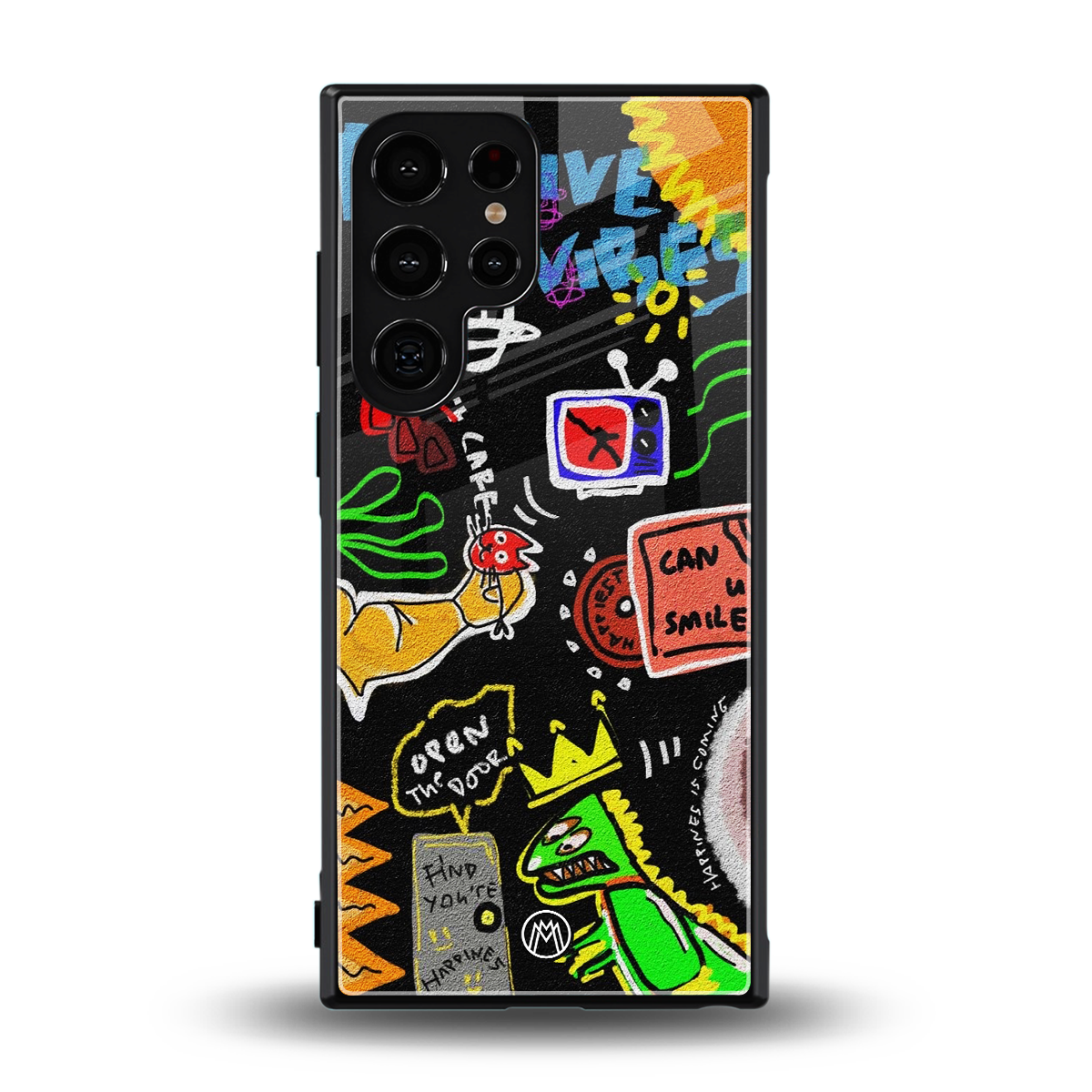 graffiti back phone cover | glass case for samsung galaxy s23 ultra