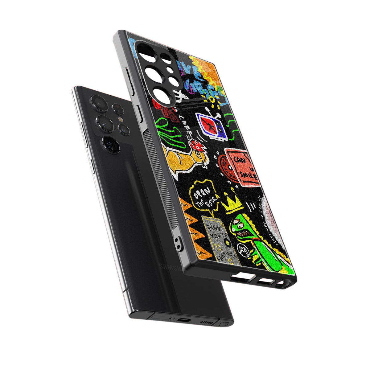 graffiti back phone cover | glass case for samsung galaxy s23 ultra