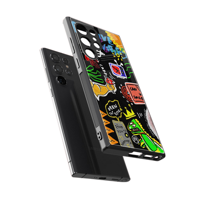 graffiti back phone cover | glass case for samsung galaxy s23 ultra