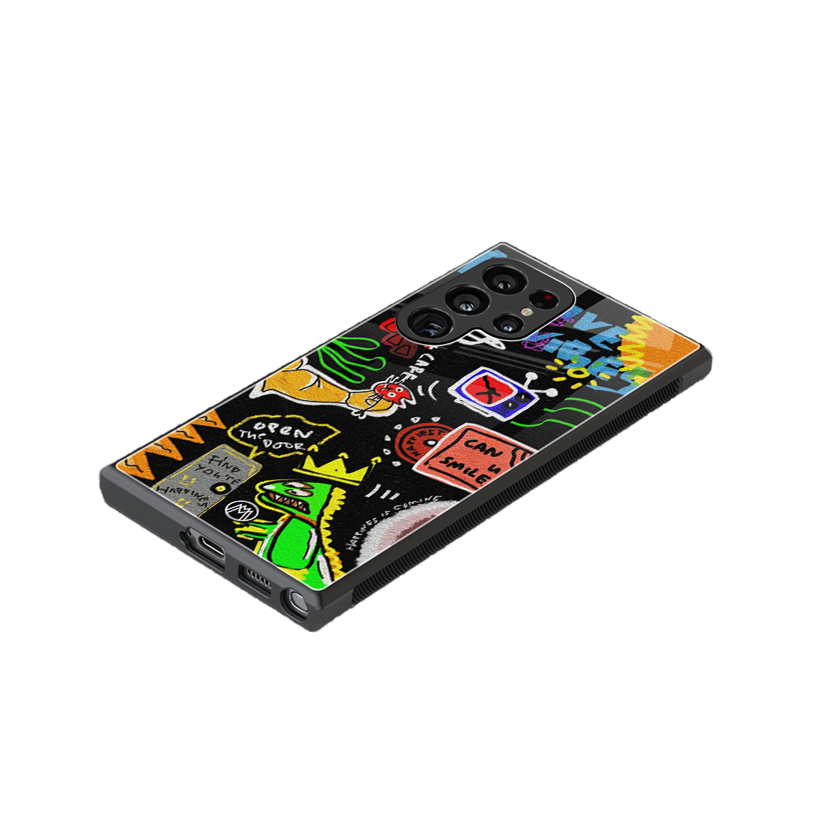 graffiti back phone cover | glass case for samsung galaxy s23 ultra
