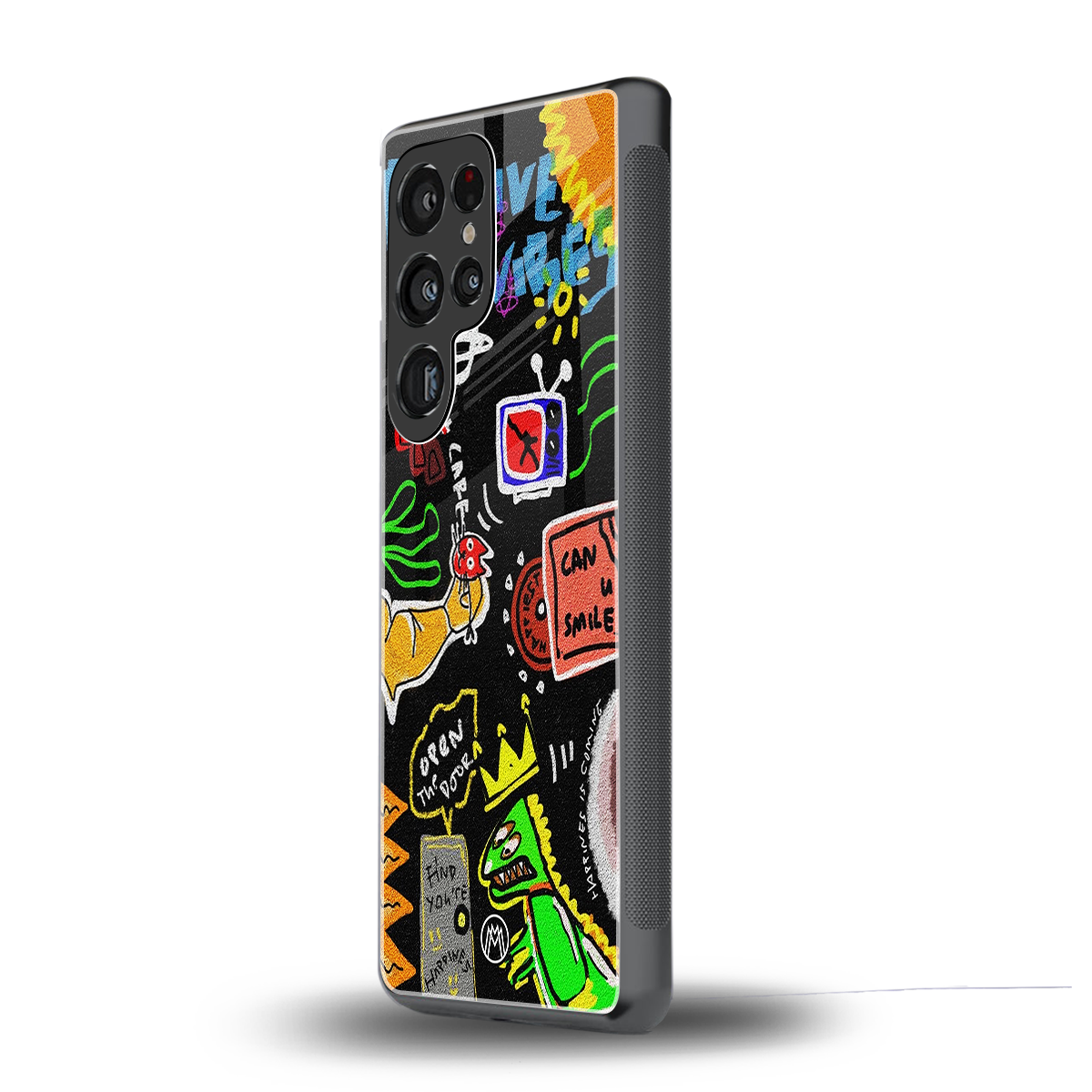 graffiti back phone cover | glass case for samsung galaxy s25 ultra
