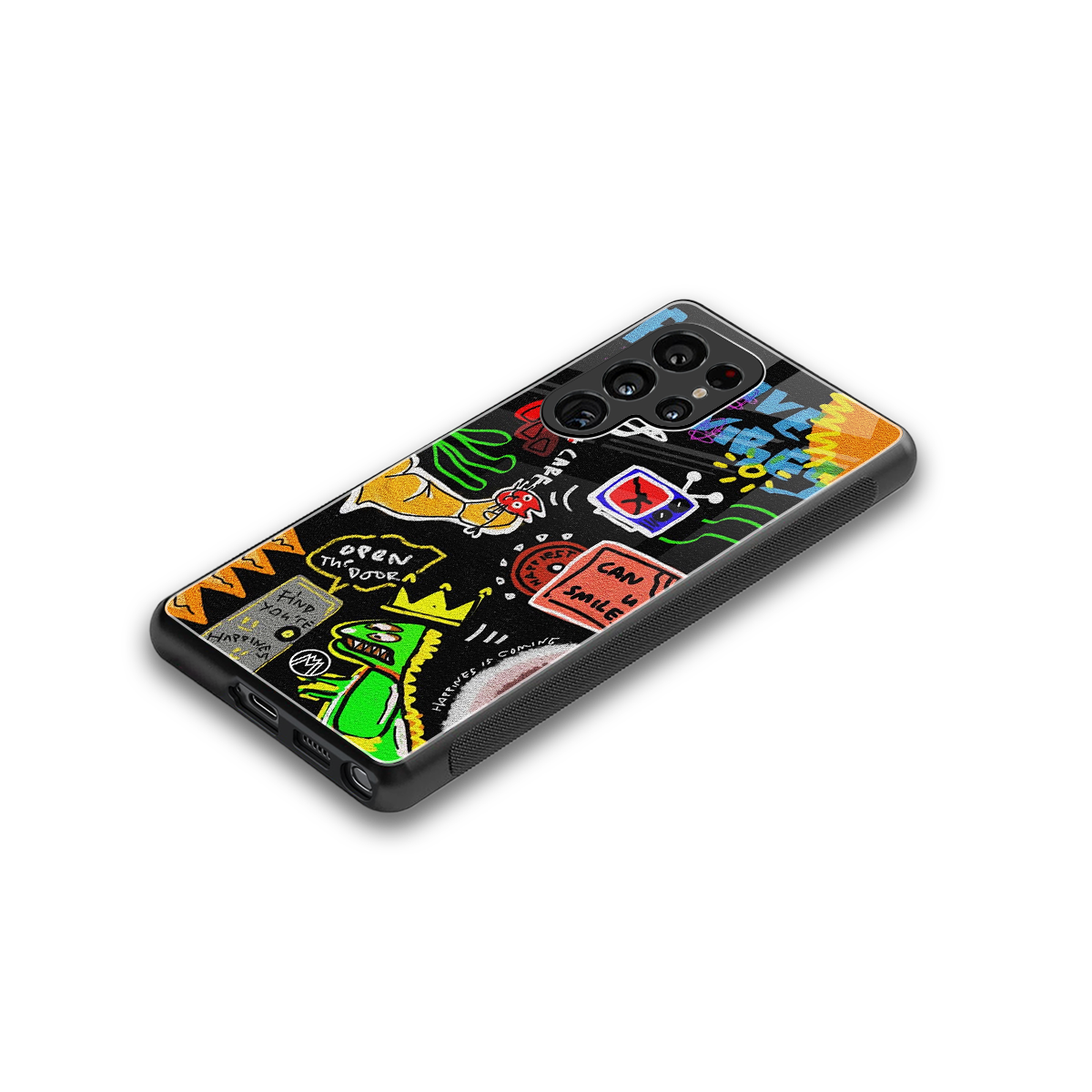 graffiti back phone cover | glass case for samsung galaxy s25 ultra