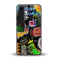 graffiti back phone cover | glass case for samsung galaxy s24 plus