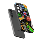 graffiti back phone cover | glass case for samsung galaxy s23 plus