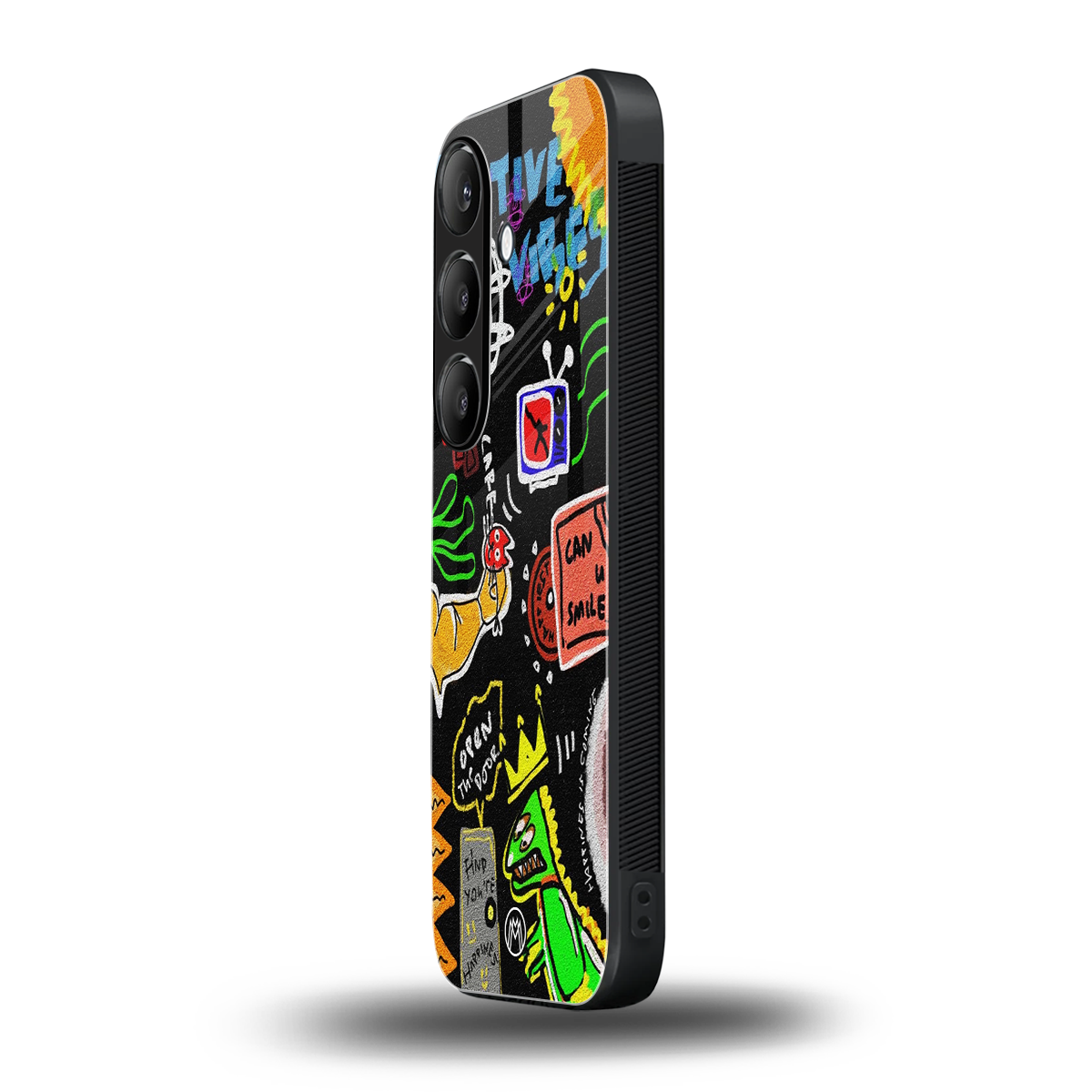 graffiti back phone cover | glass case for samsung galaxy s25 plus