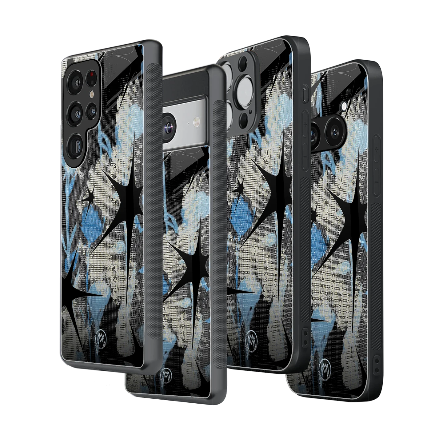 Stylish Glass Back Case for All Smartphones iPhone, Samsung, OnePlus, Pixel, Redmi, Oppo, Vivo, Motorola
