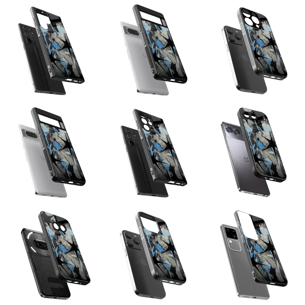 Durable Glass Back Mobile Case for iPhone, Samsung, OnePlus, Google Pixel, Redmi, Vivo, Oppo