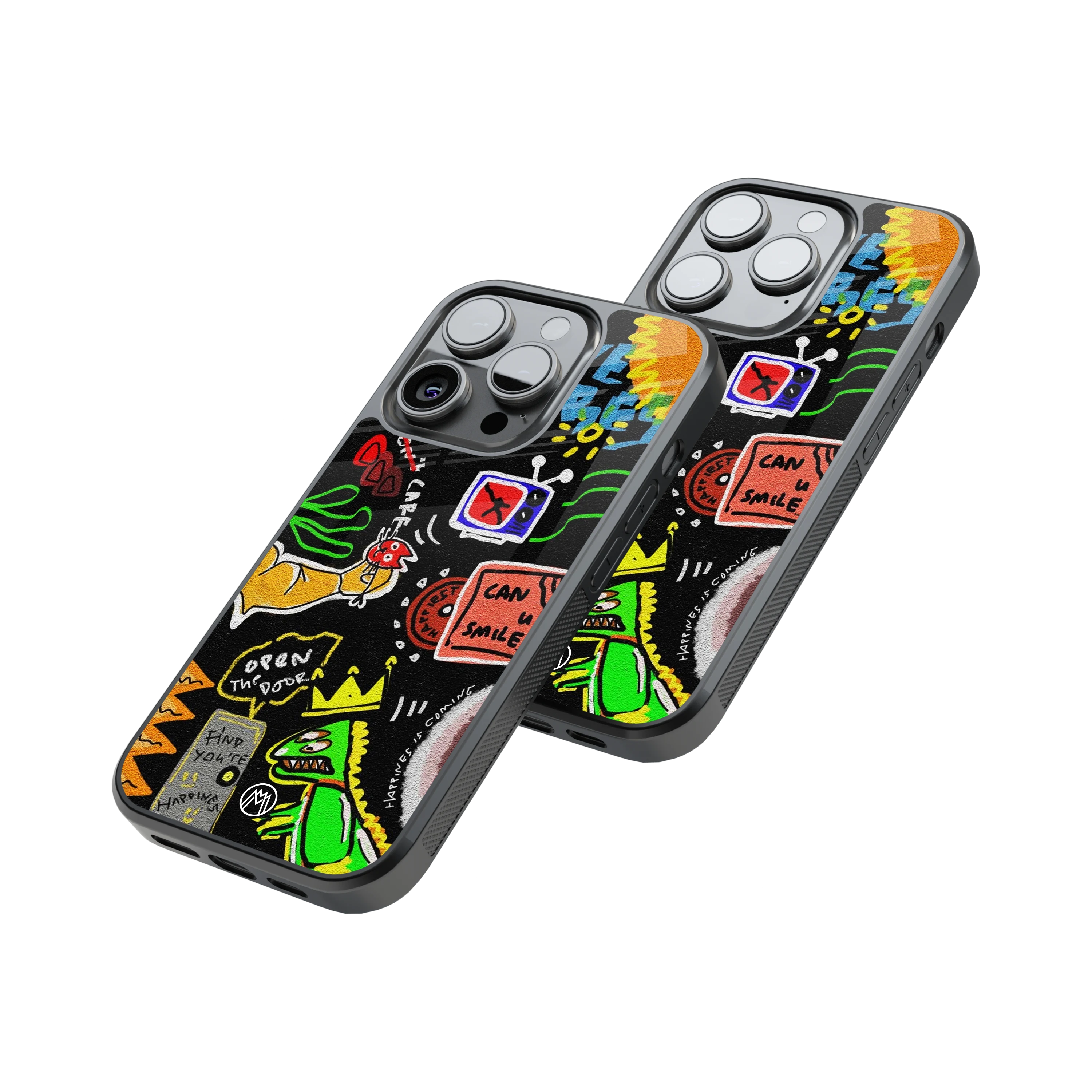 Protective Glass Back Phone Case Compatible with iPhone, Samsung, OnePlus, Pixel & More