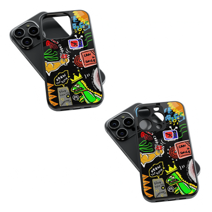 Trendy Glass Back Mobile Case for iPhone, Samsung, Redmi, OnePlus, Google Pixel, Motorola