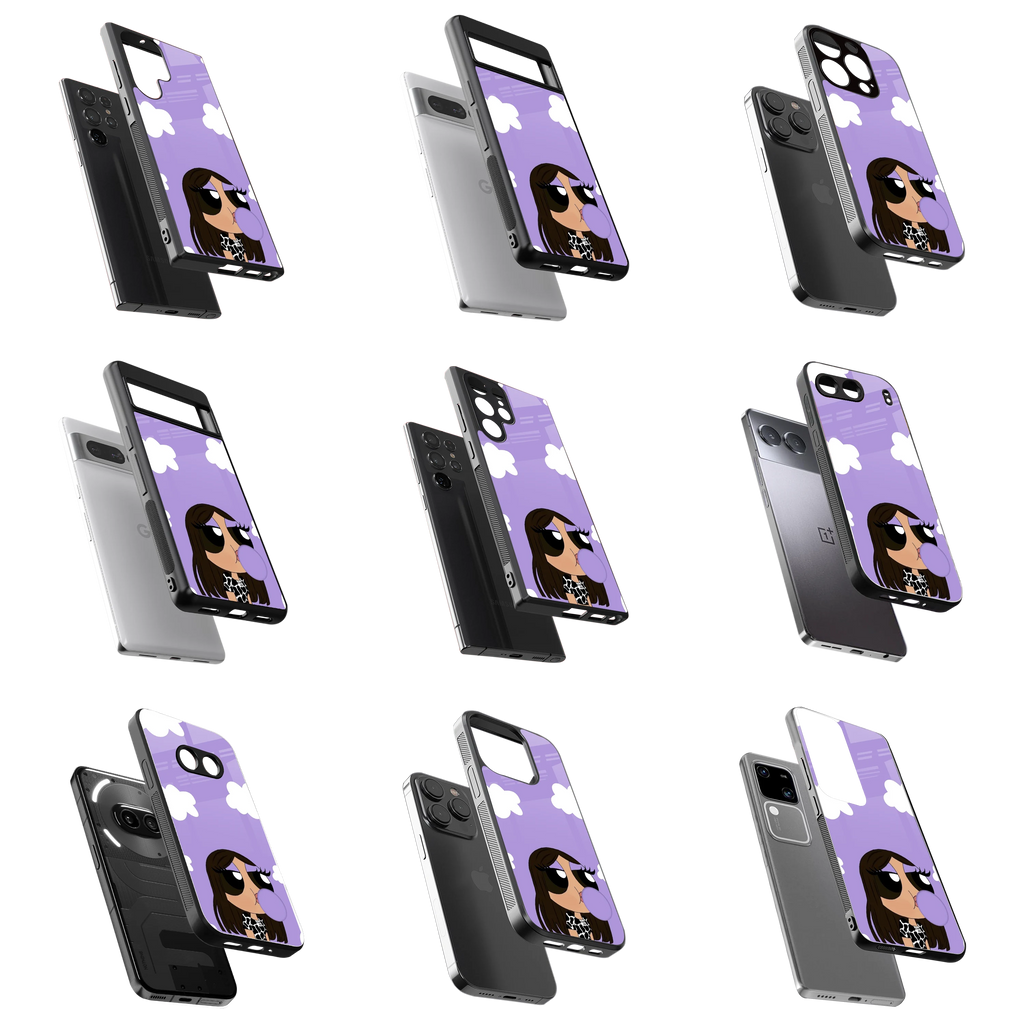 Durable Glass Back Mobile Case for iPhone, Samsung, OnePlus, Google Pixel, Redmi, Vivo, Oppo