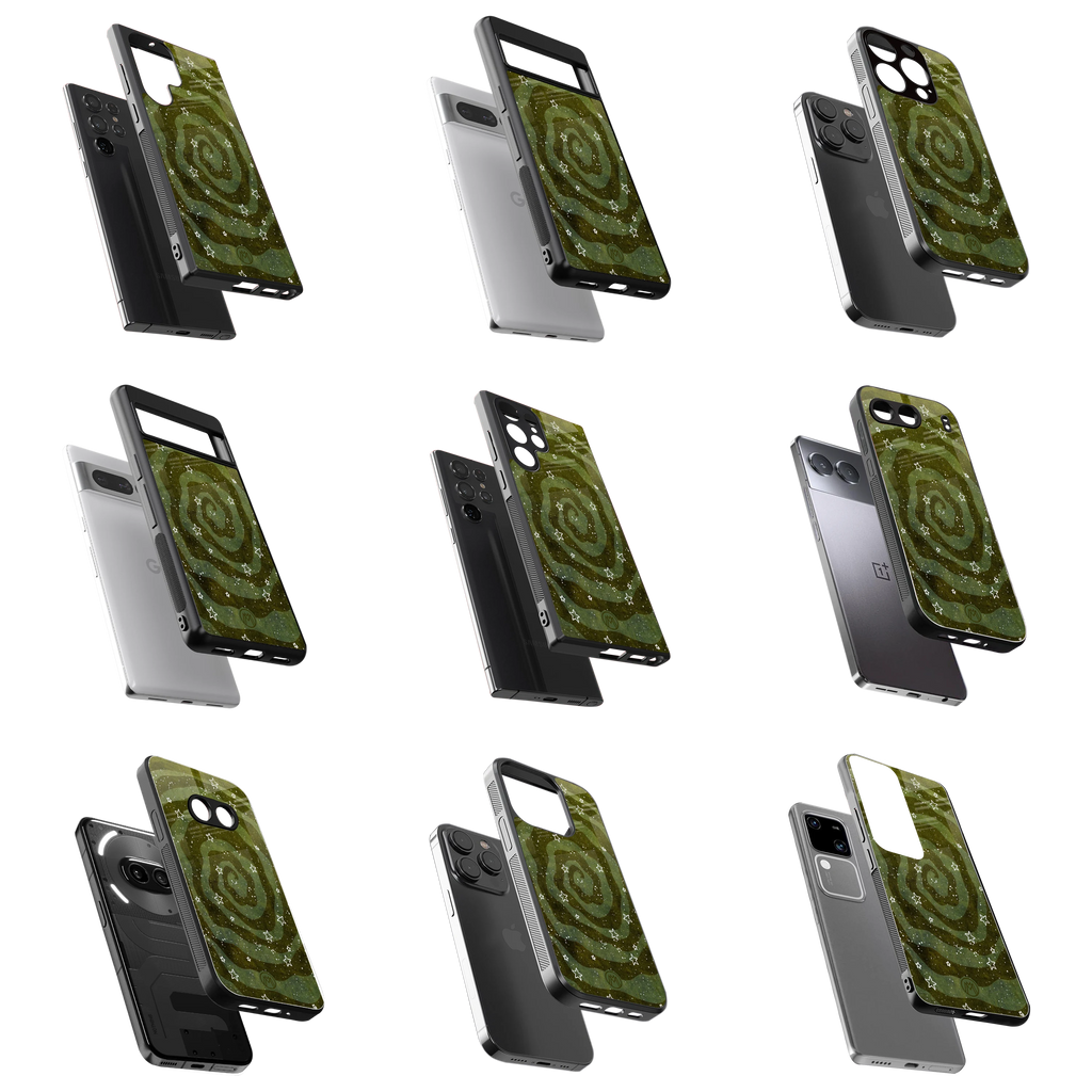 Durable Glass Back Mobile Case for iPhone, Samsung, OnePlus, Google Pixel, Redmi, Vivo, Oppo