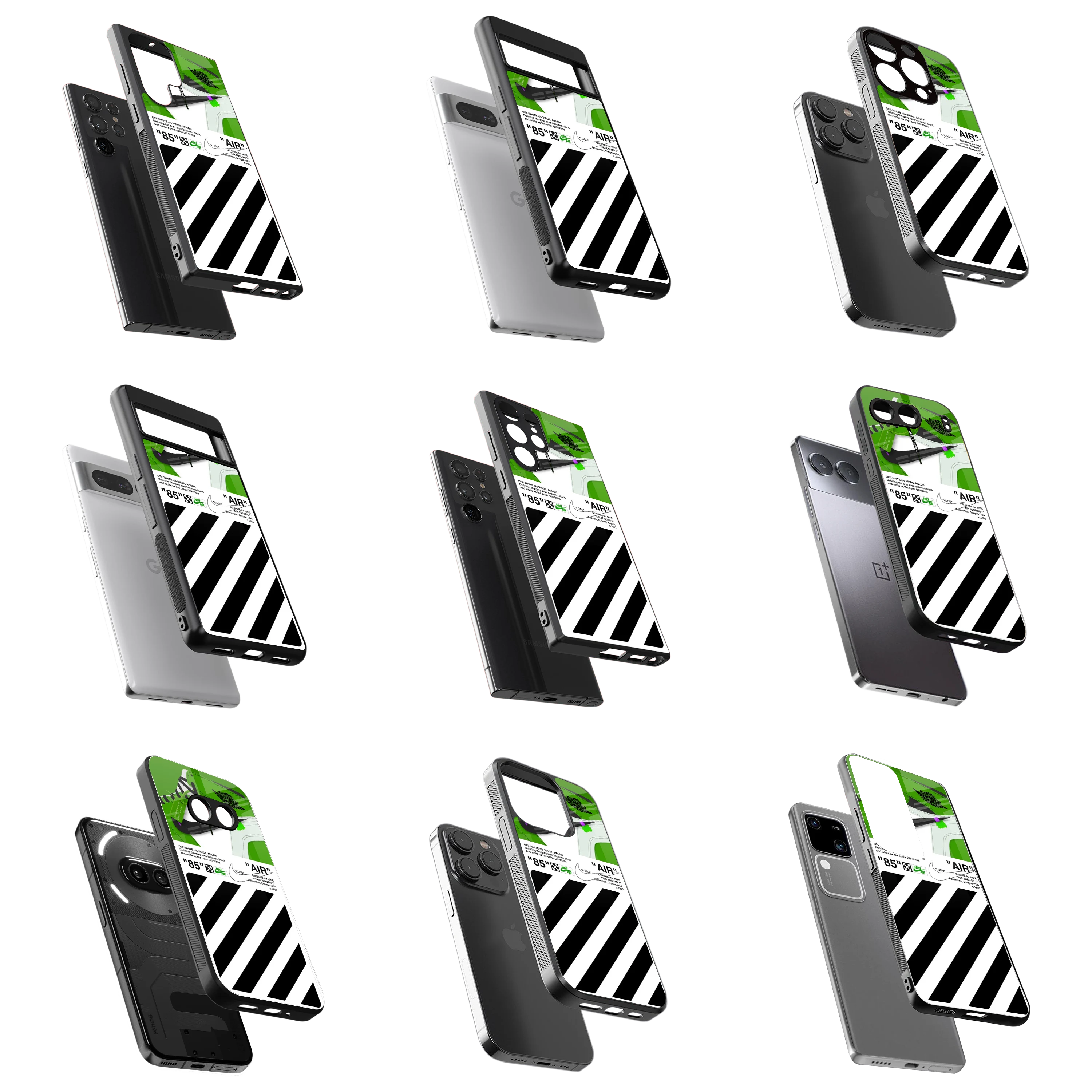Durable Glass Back Mobile Case for iPhone, Samsung, OnePlus, Google Pixel, Redmi, Vivo, Oppo