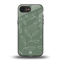green petals back phone cover | glass case for iphone 16e
