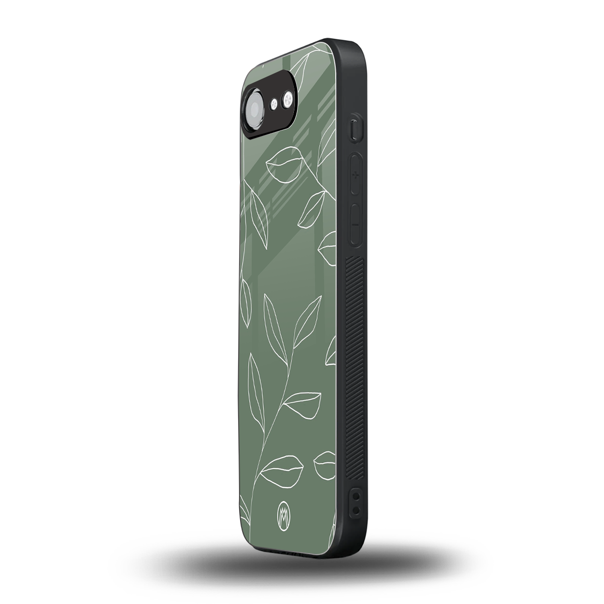 green petals back phone cover | glass case for iphone 16e