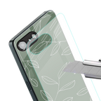 green petals back phone cover | glass case for iphone 16e