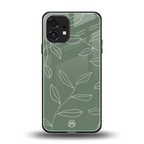 green petals back phone cover | glass case for nothing phone 1