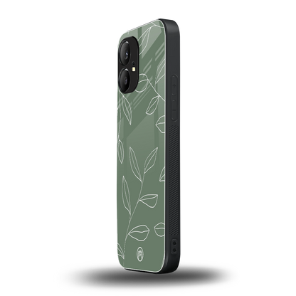 green petals back phone cover | glass case for nothing phone 1