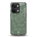 green petals back phone cover | glass case for oneplus nord 3