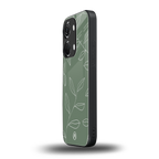 green petals back phone cover | glass case for oneplus nord 3