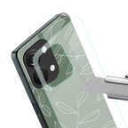 green petals back phone cover | glass case for oneplus nord 3