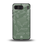 green petals back phone cover | glass case for oneplus nord 4