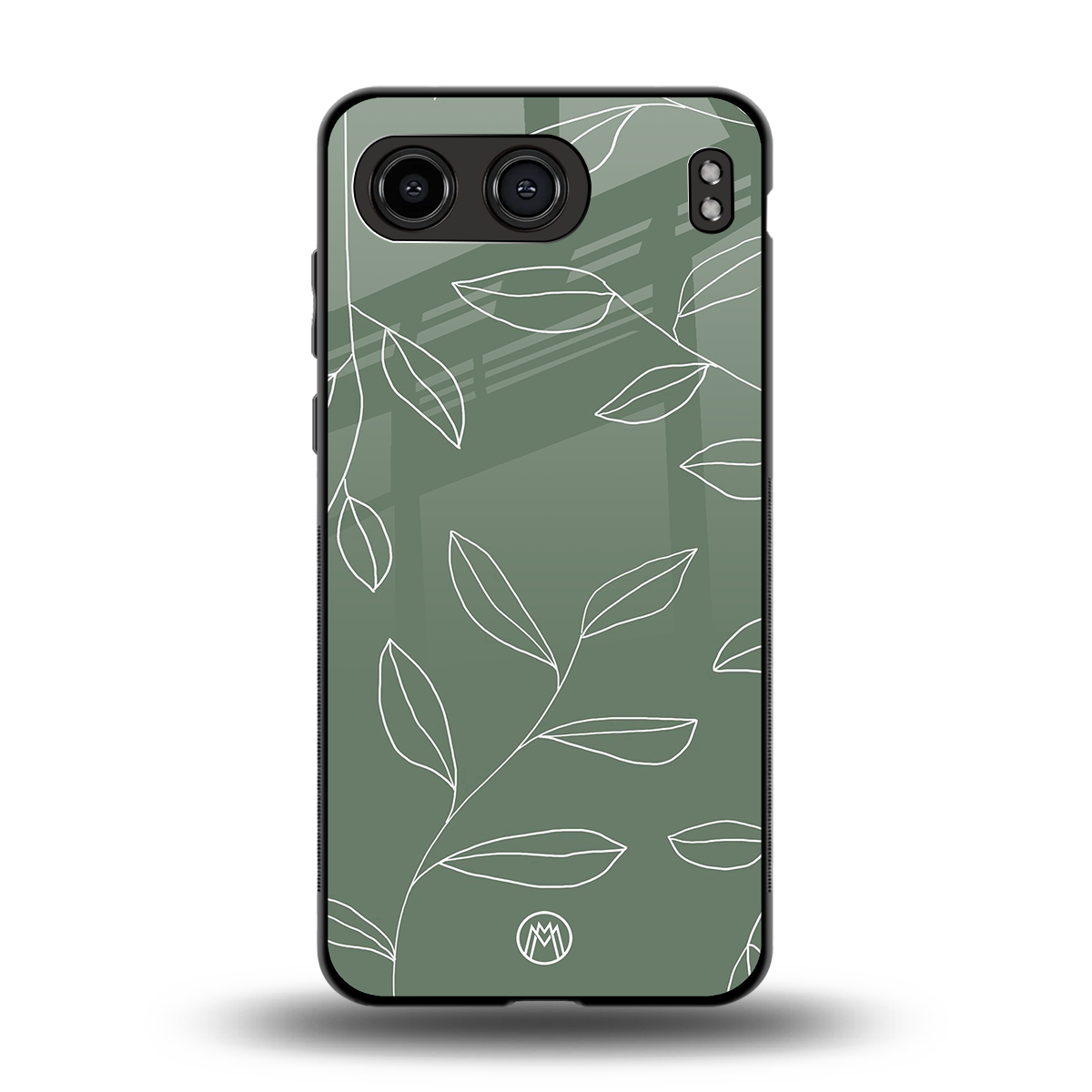 green petals back phone cover | glass case for oneplus nord 4