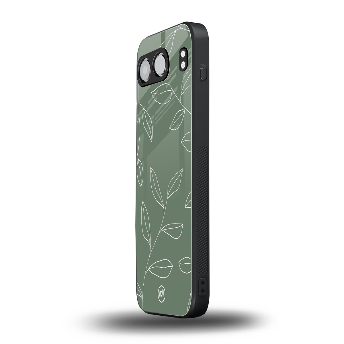green petals back phone cover | glass case for oneplus nord 4