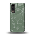 green petals back phone cover | glass case for oneplus nord ce 4 lite