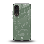 green petals back phone cover | glass case for oneplus nord ce 4 lite