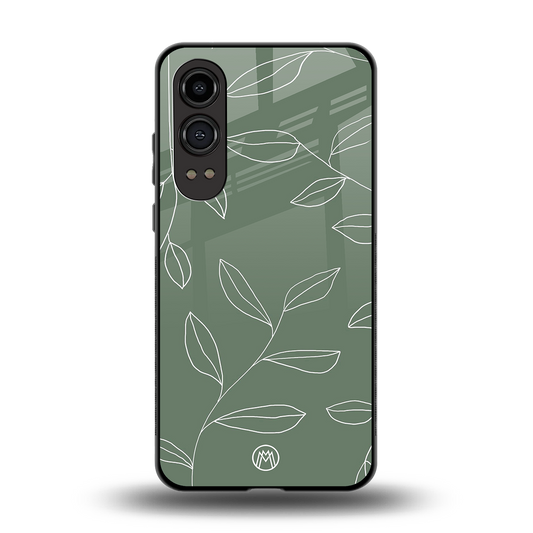 green petals back phone cover | glass case for oneplus nord ce 4 lite