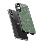 green petals back phone cover | glass case for oneplus nord ce 4 lite
