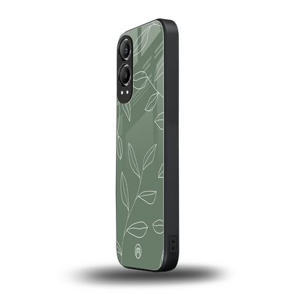 green petals back phone cover | glass case for oneplus nord ce 4 lite