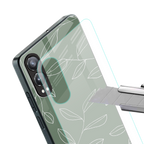 green petals back phone cover | glass case for oneplus nord ce 4 lite
