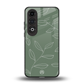 green petals back phone cover | glass case for oneplus nord ce 4