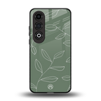 green petals back phone cover | glass case for oneplus nord ce 4