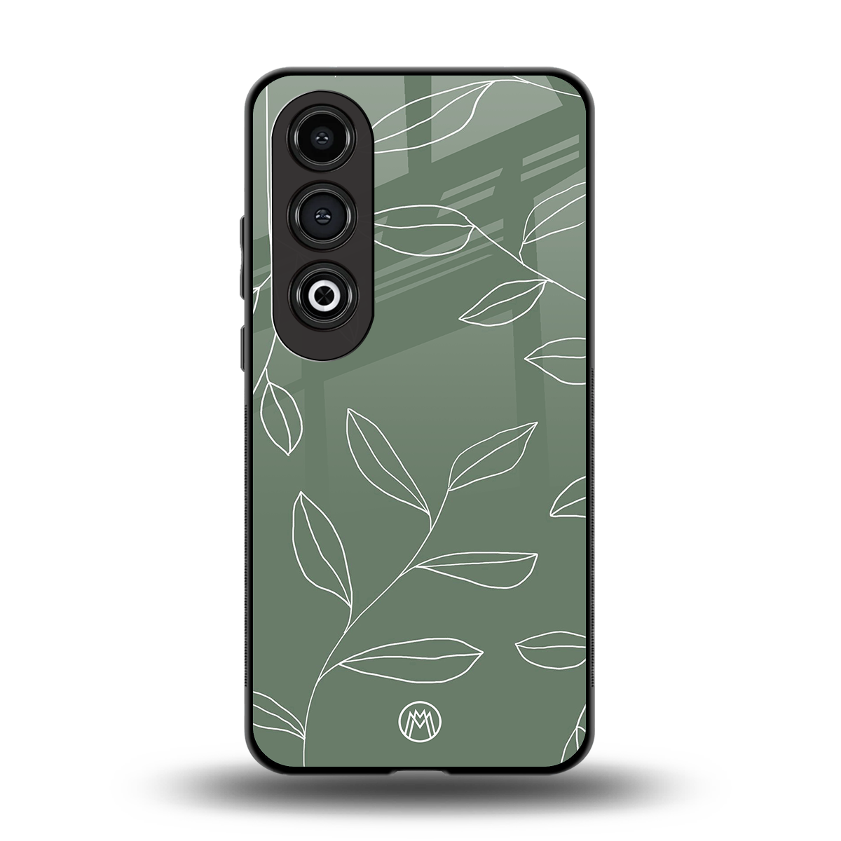 green petals back phone cover | glass case for oneplus nord ce 4