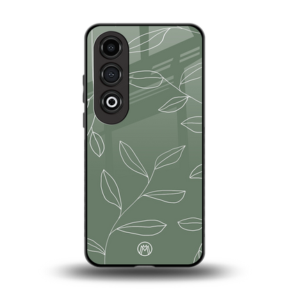 green petals back phone cover | glass case for oneplus nord ce 4